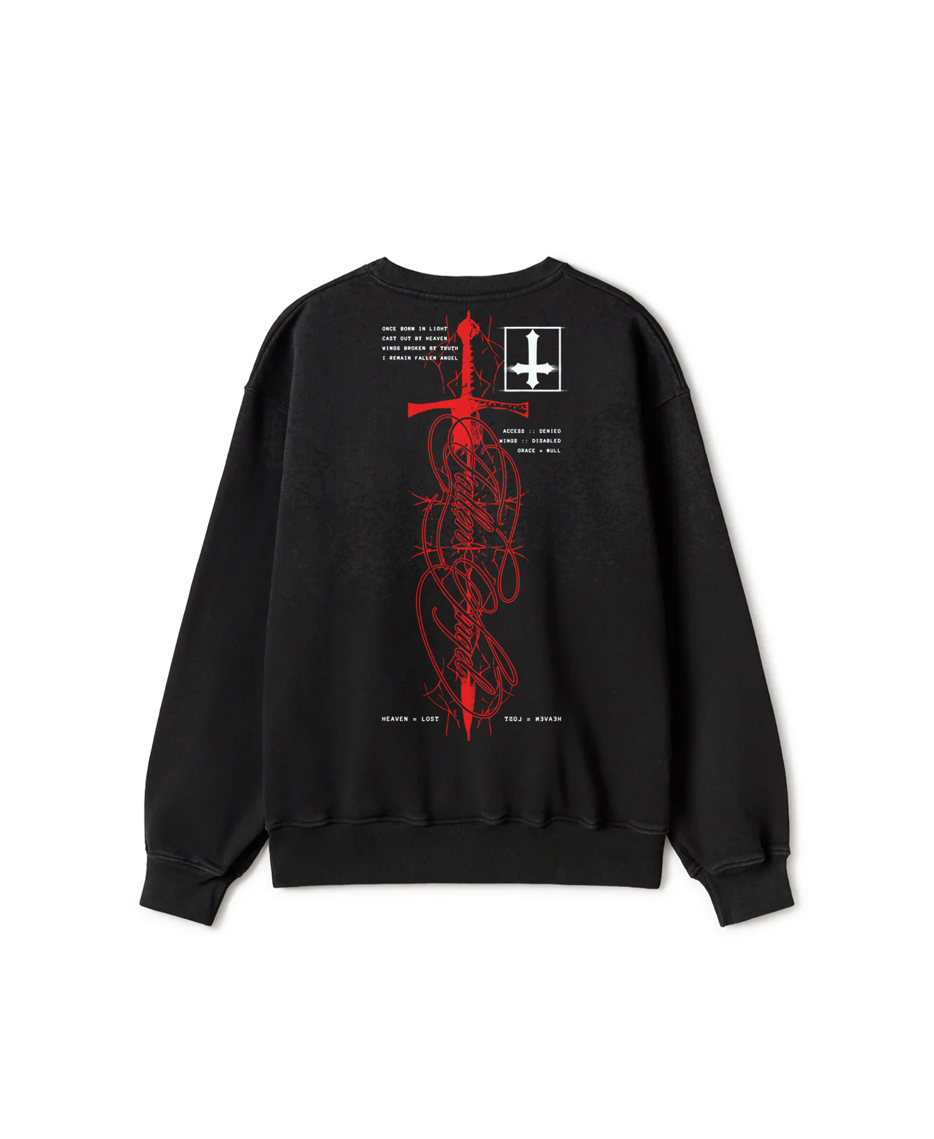 Arch Fallen Sword Crewneck Red/Black