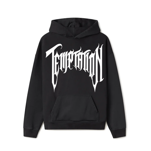 Temptation Hoodie (Black/White)