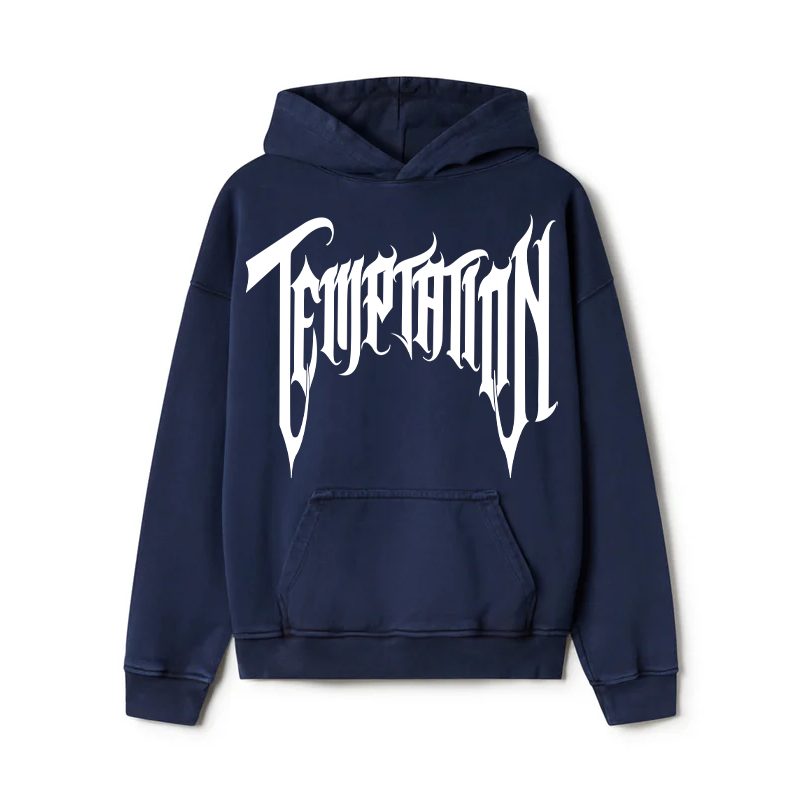 Temptation Hoodie (Blue/White)