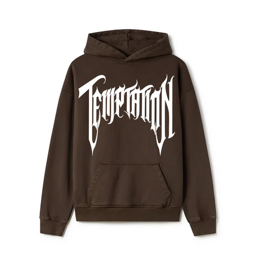 Temptation Hoodie (brown/White)