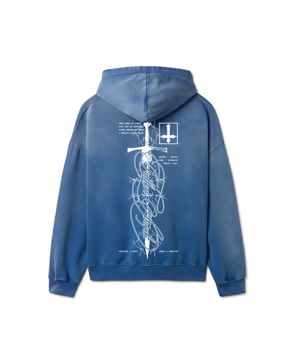 Arch Fallen Sword Hoodie White/Blue