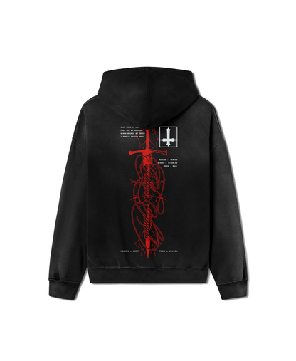 Arch Fallen Sword Hoodie Red/Black