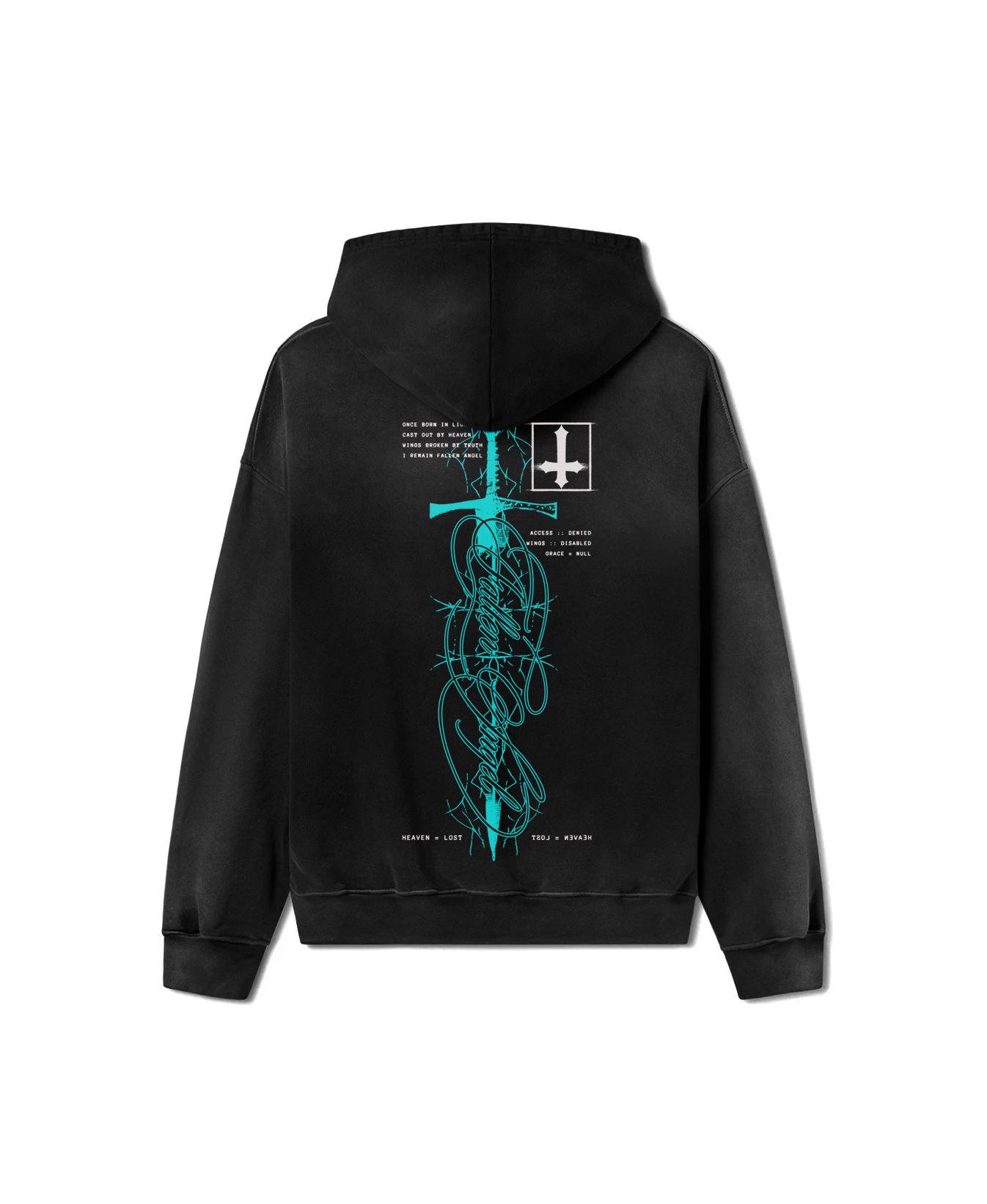 Arch Fallen Sword Hoodie Teal/black